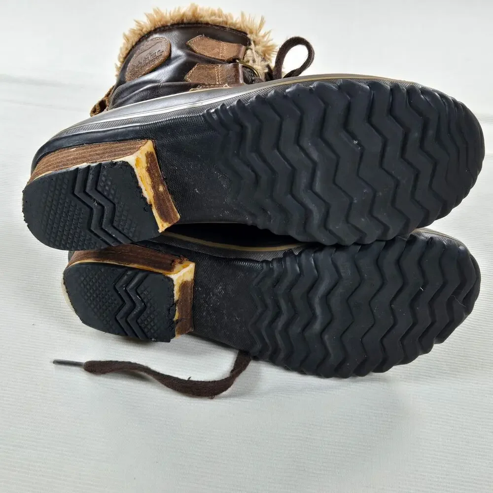 Sorel Slim Pack Trail Brown Winter Boot‎ in Brown Women's Size 7